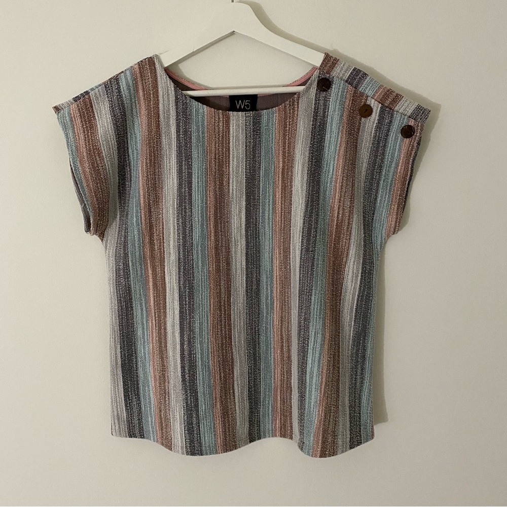 W5 Women’s Cuffed Short Sleeve Knit Top